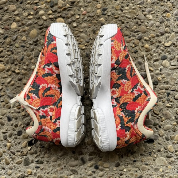 Fila Disruptor 2 Women’s Floral Textile Chunky Sneakers Size 7‎ Red Pattern - Picture 9 of 13